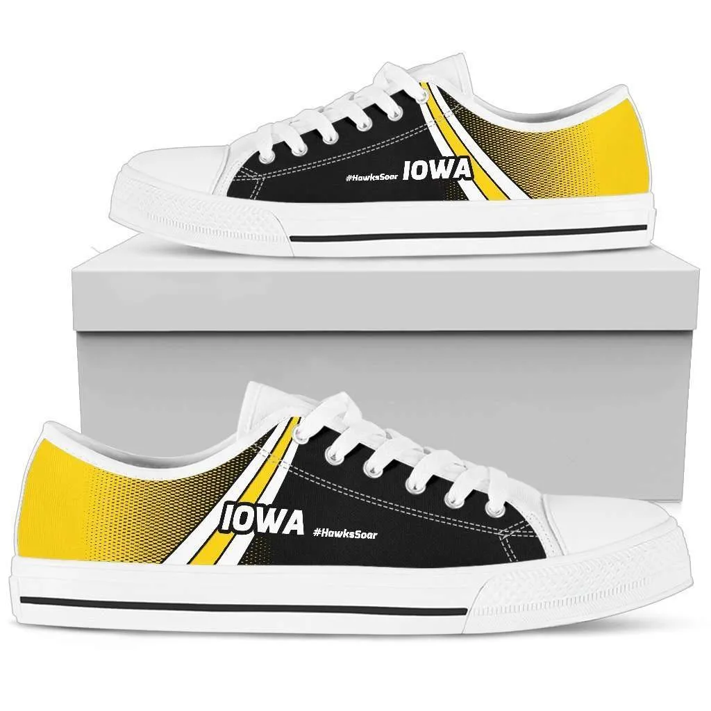 #HawksSoar Iowa Classic Canvas Tennis Shoes