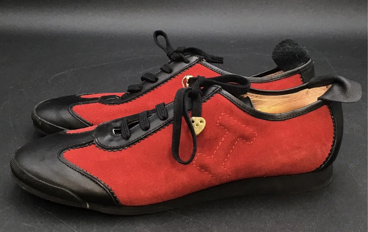 Iceberg Women's Red Black Athletic Shoes - Size EUR 41