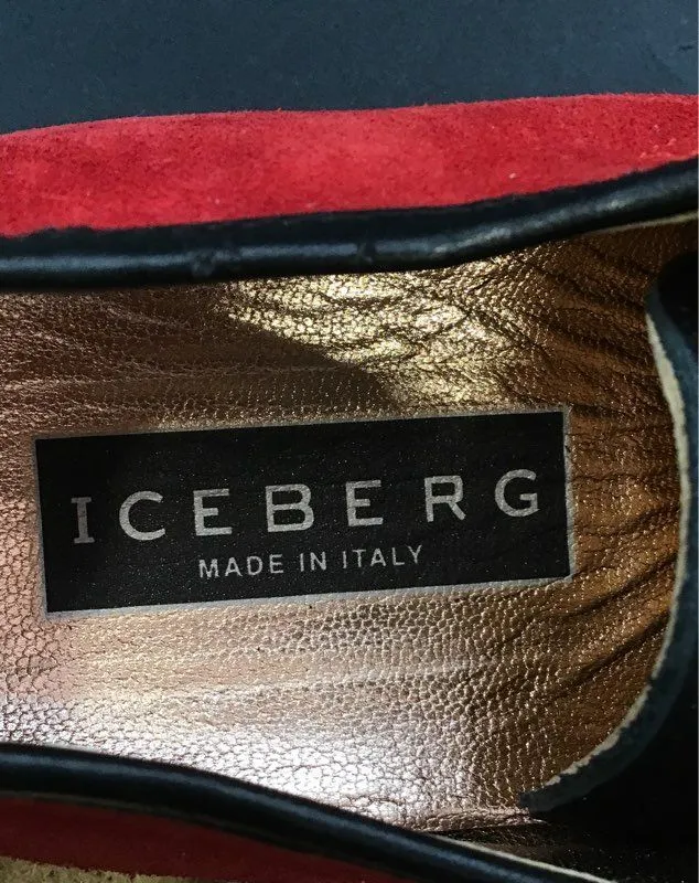 Iceberg Women's Red Black Athletic Shoes - Size EUR 41