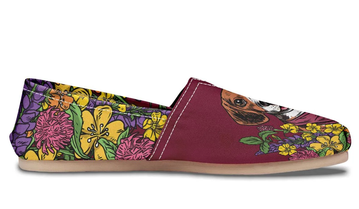 Illustrated Beagle Casual Shoes