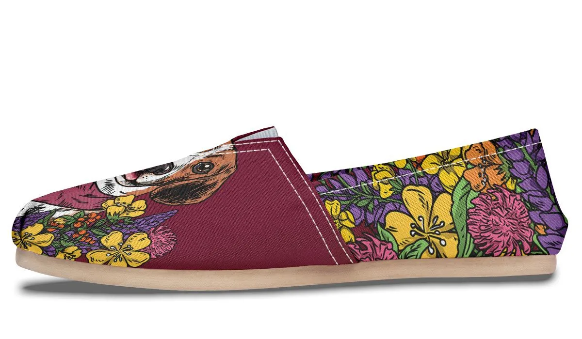 Illustrated Beagle Casual Shoes