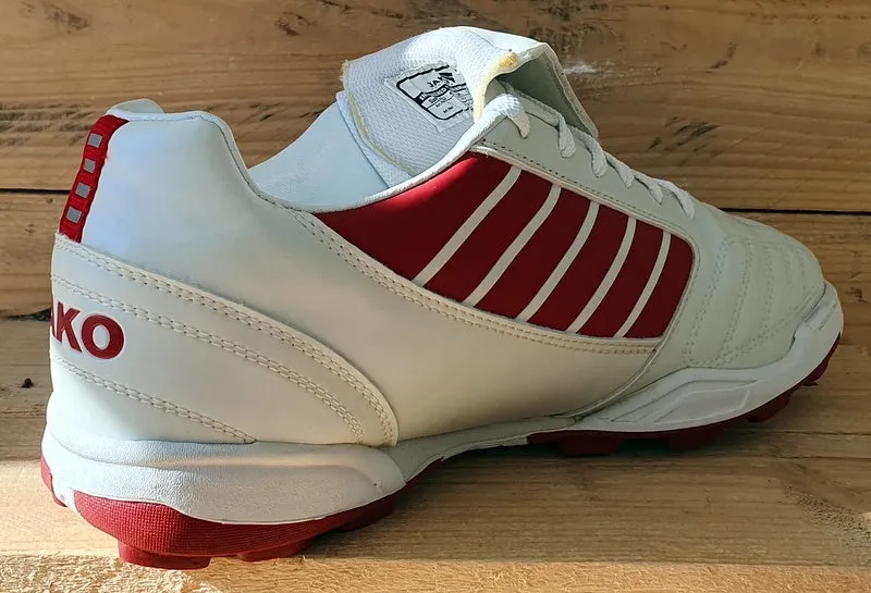 Jako J-1 Low Leather Trainers UK9/US9.5/EU43 5125-50 White/Red/Pearlescent