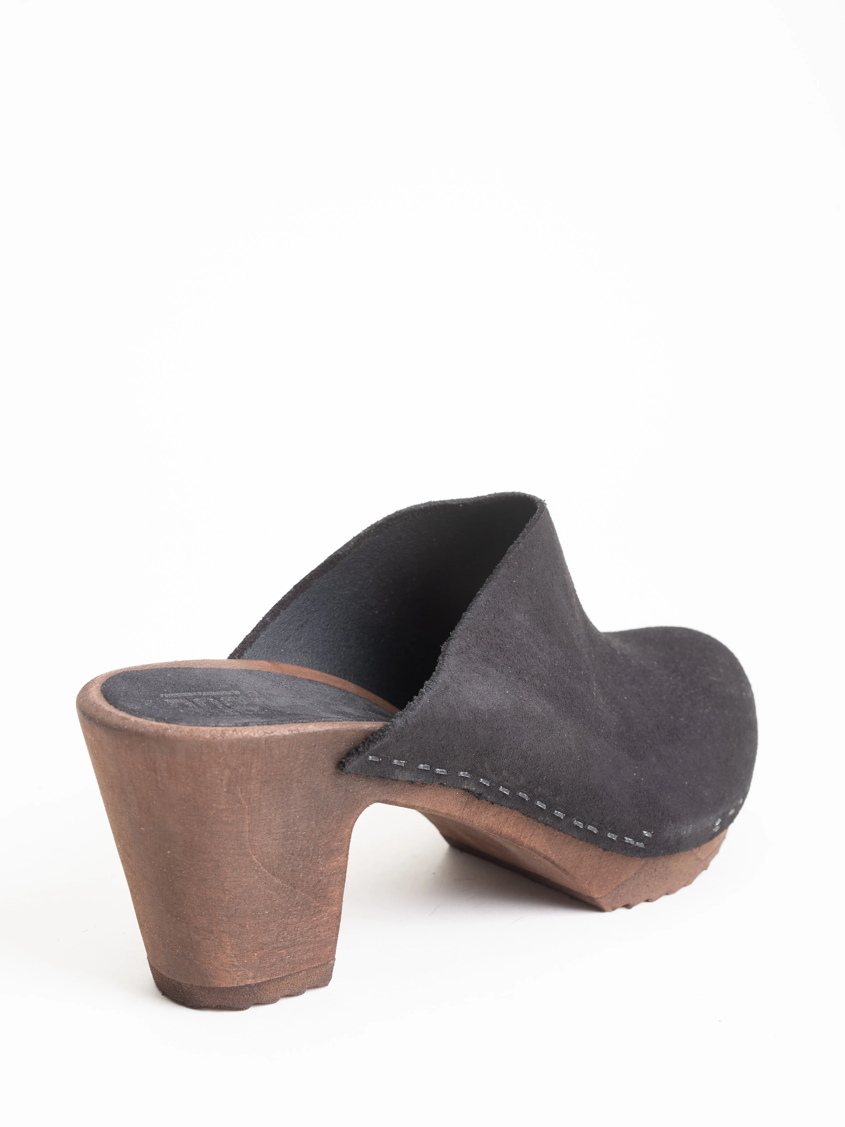 kety suede clog - black