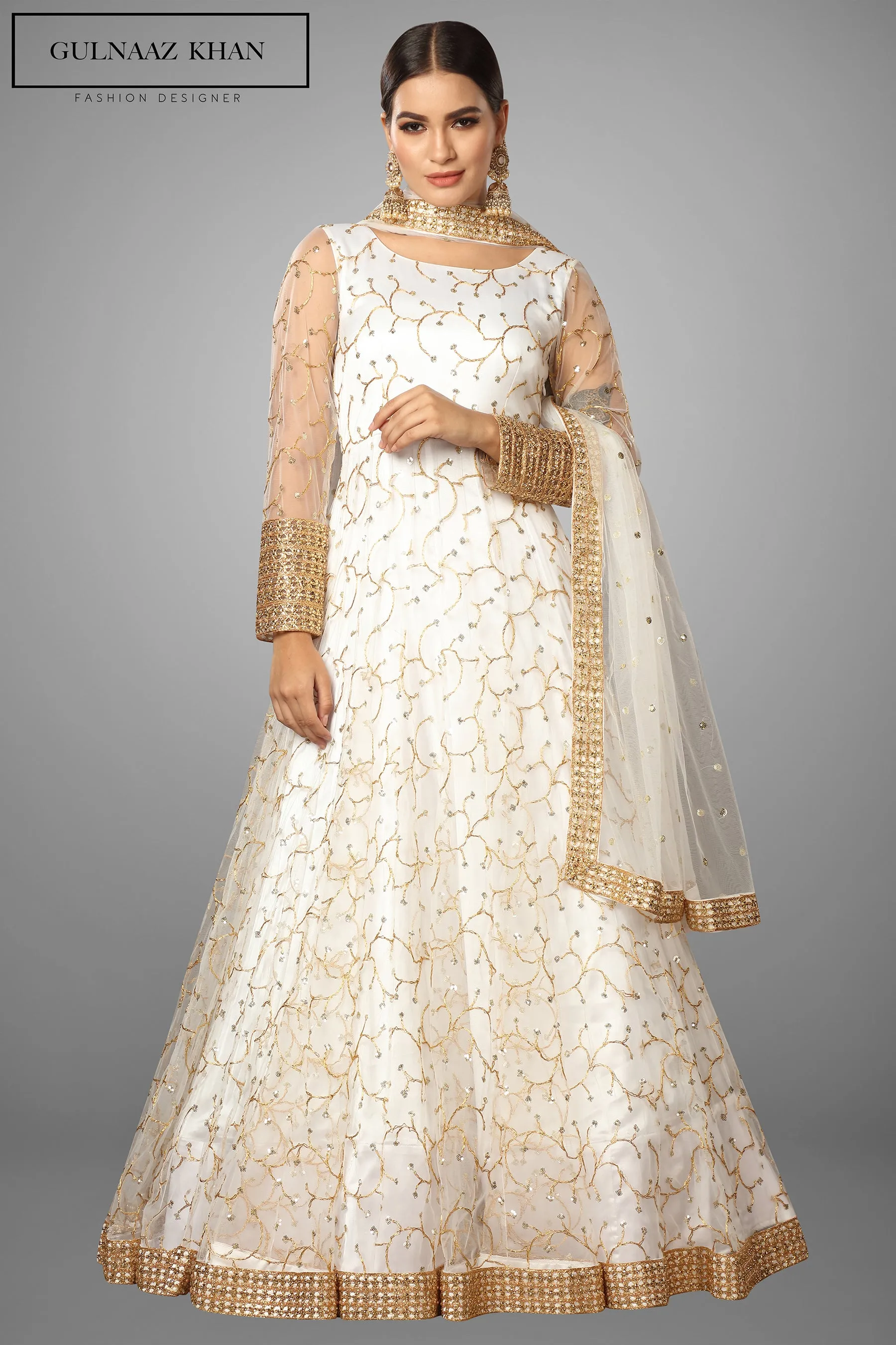 Kiah - Embroidered Anarkali gown