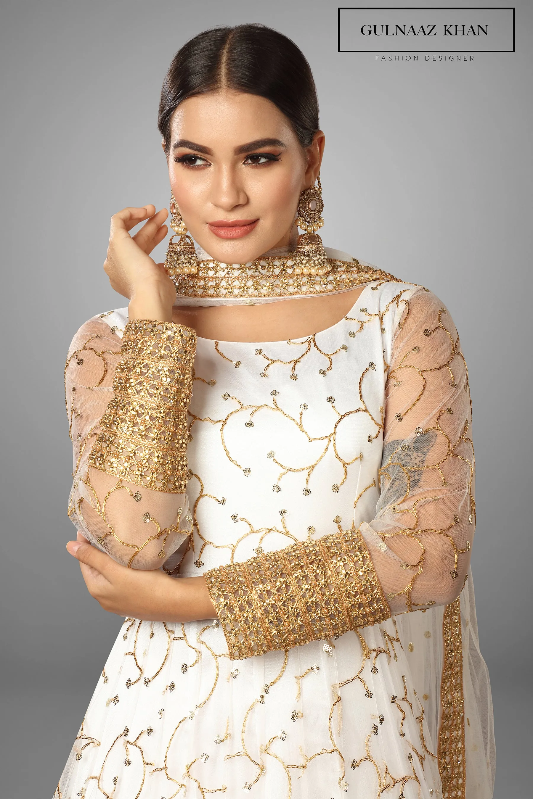 Kiah - Embroidered Anarkali gown
