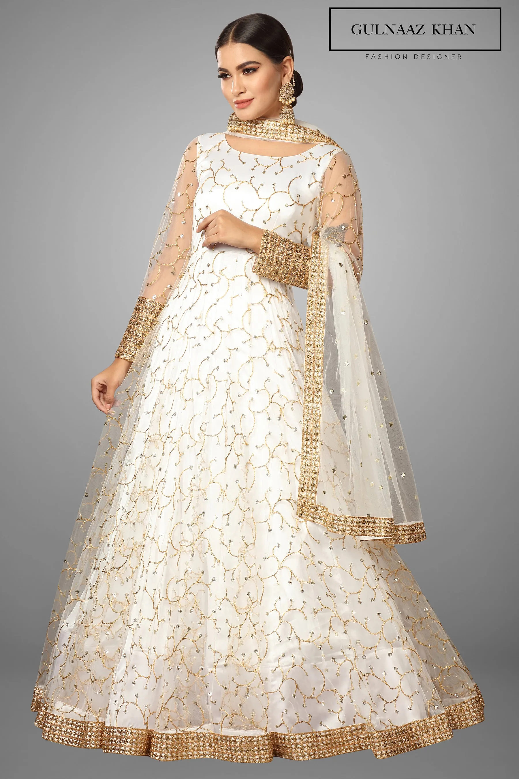 Kiah - Embroidered Anarkali gown