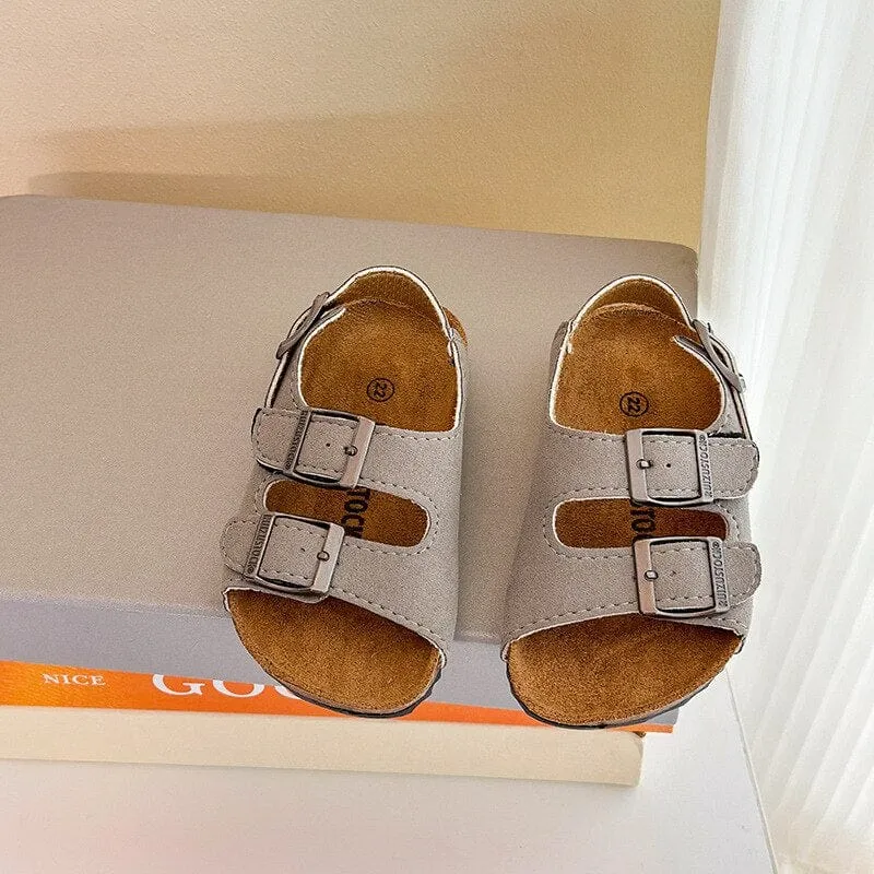 Kids Double Buckle Sandals