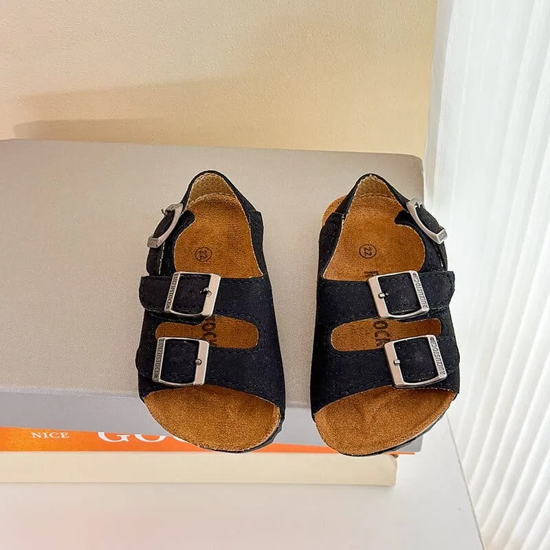 Kids Double Buckle Sandals