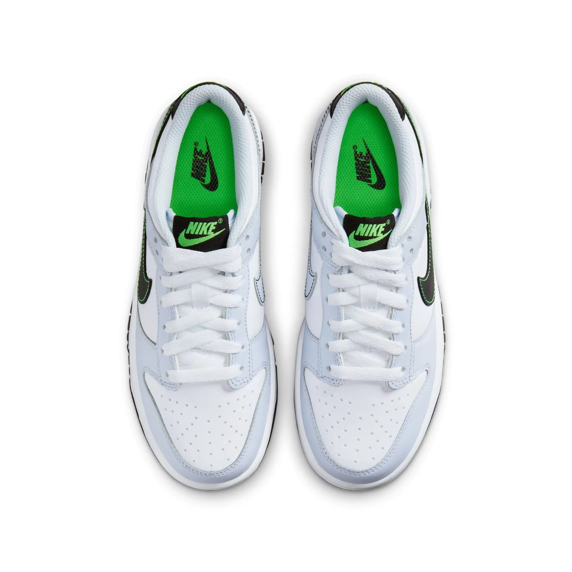 KIDS NIKE DUNK LOW GS (FOOTBALL GREY/GREEN STRIKE)