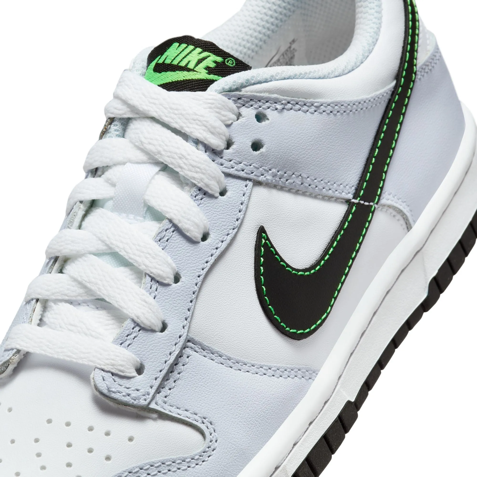 KIDS NIKE DUNK LOW GS (FOOTBALL GREY/GREEN STRIKE)