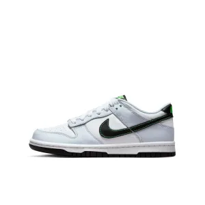 KIDS NIKE DUNK LOW GS (FOOTBALL GREY/GREEN STRIKE)