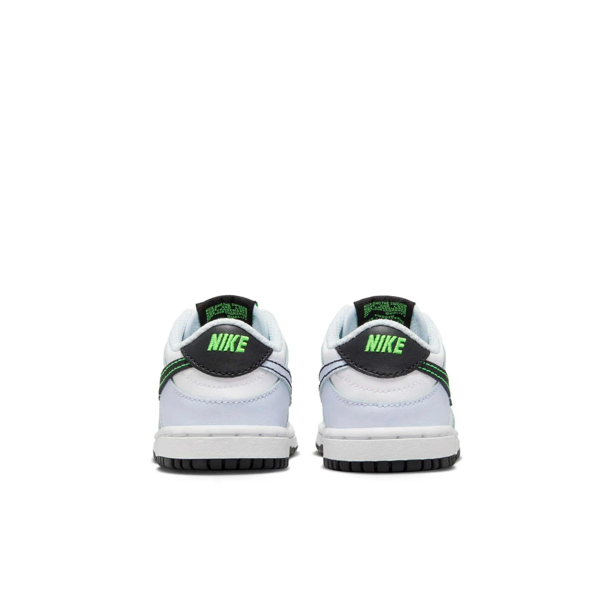 KIDS NIKE DUNK LOW TD (FOOTBALL GREY/GREEN STRIKE)