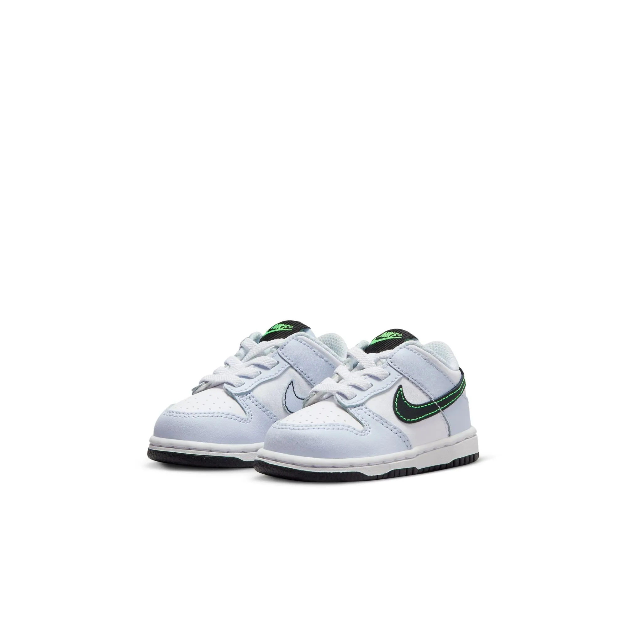 KIDS NIKE DUNK LOW TD (FOOTBALL GREY/GREEN STRIKE)