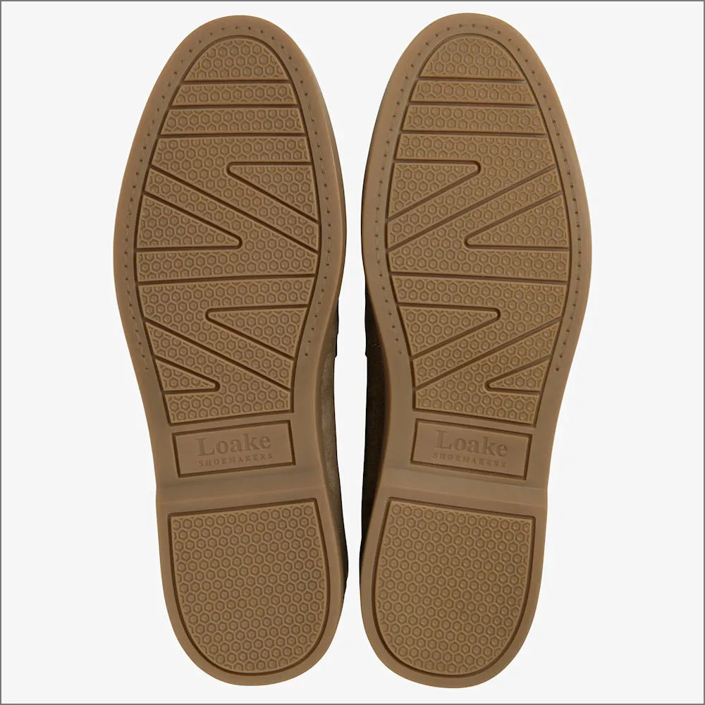 Loake Arrezo Flint Suede Tie Shoe--