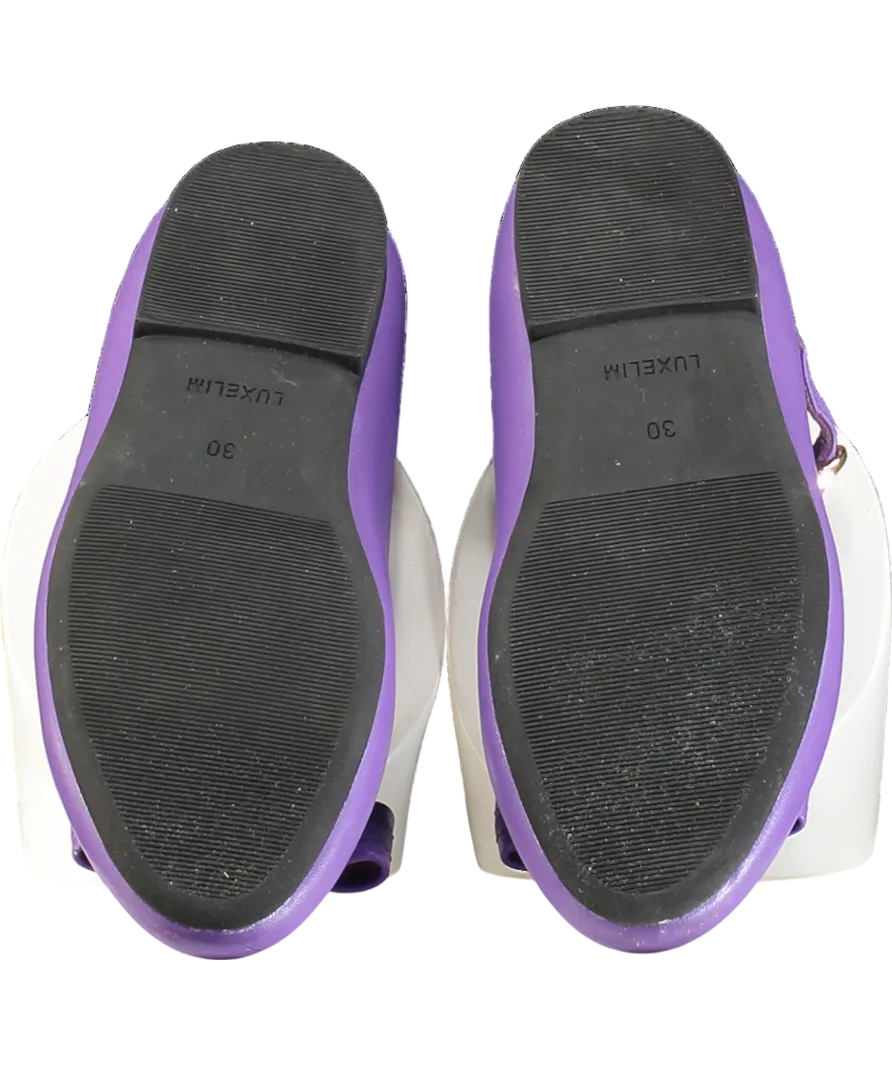 Luxelim Purple Isla Leather Shoes UK 11.5 EU 30 👼