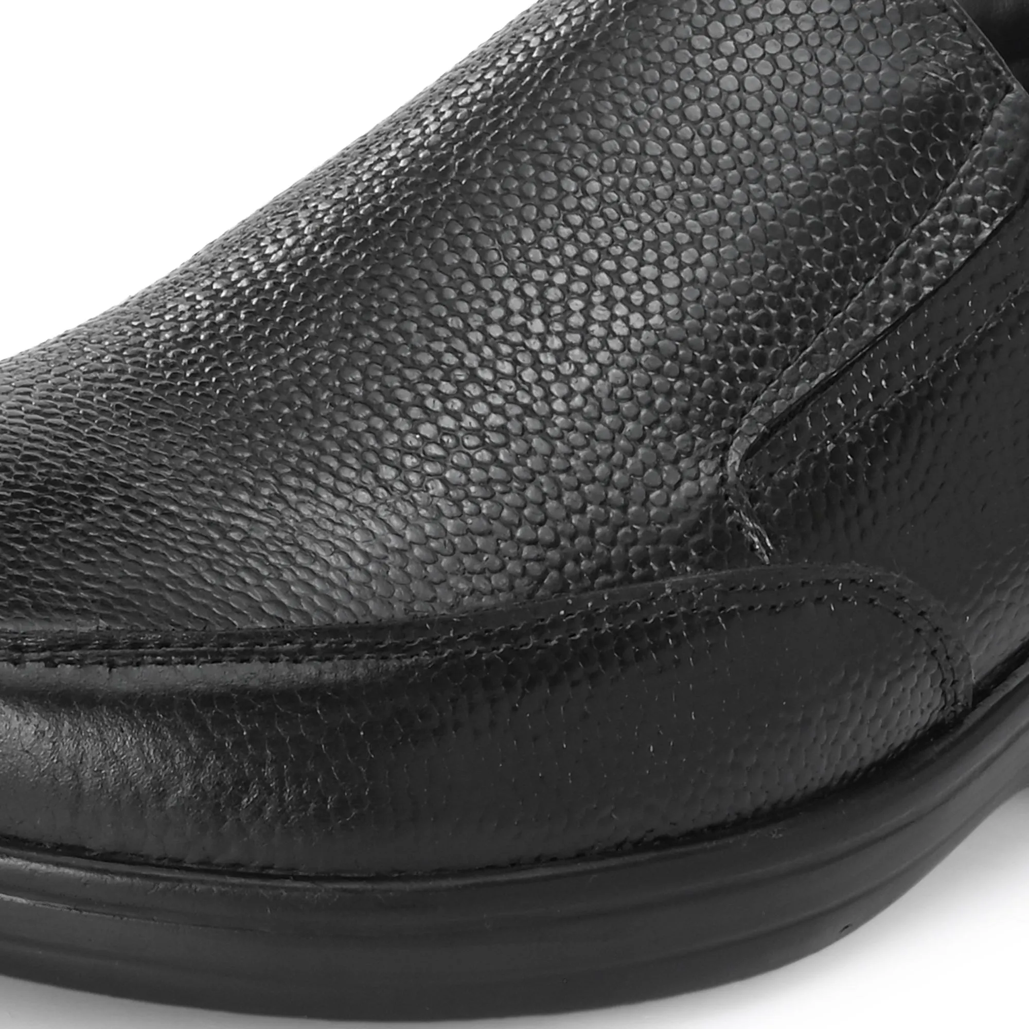 Manly Full Grain Leather Slip Ons