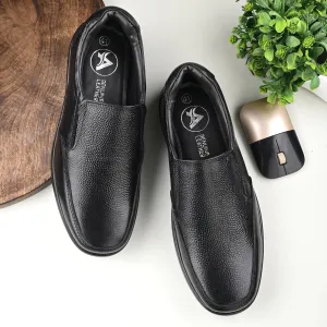 Manly Full Grain Leather Slip Ons