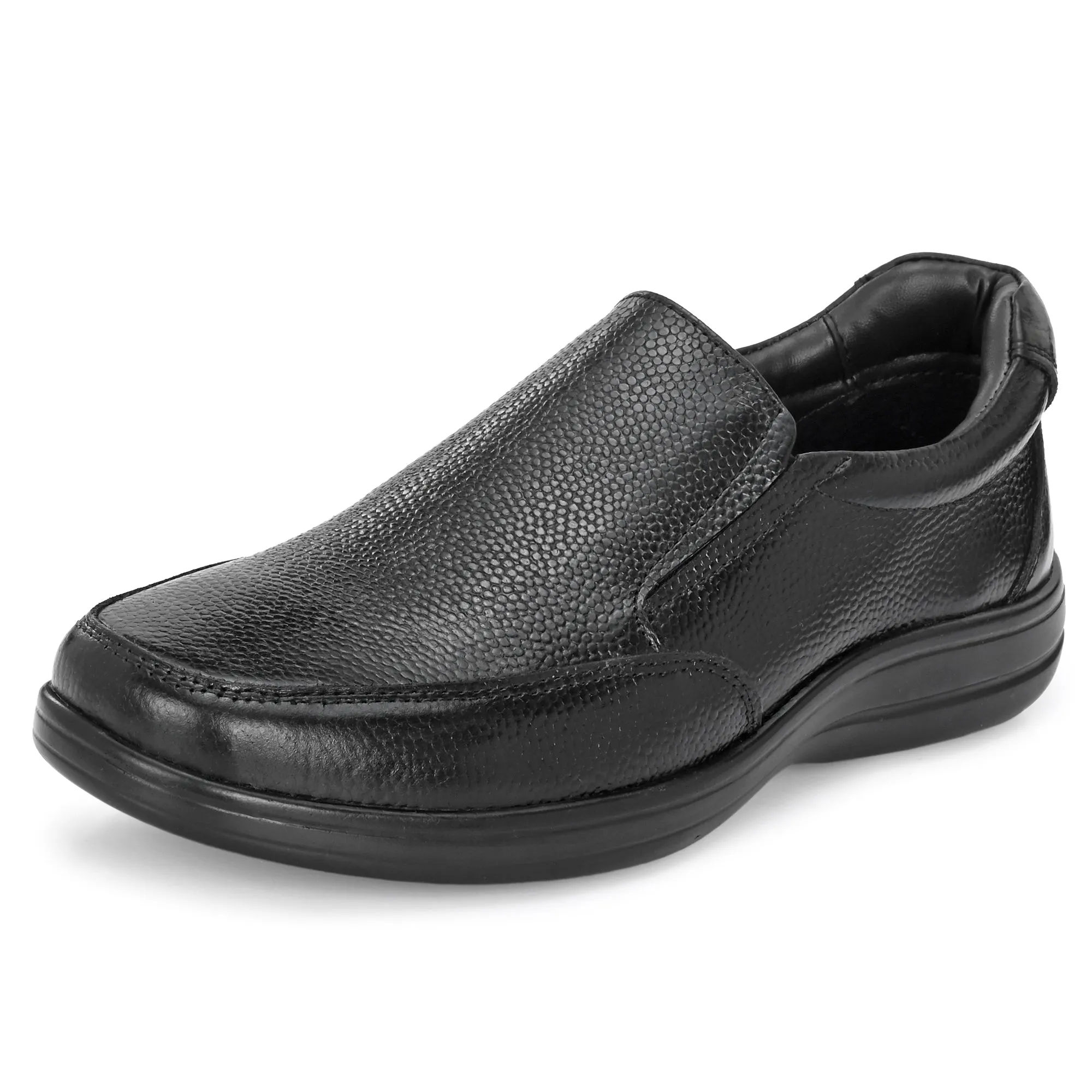 Manly Full Grain Leather Slip Ons