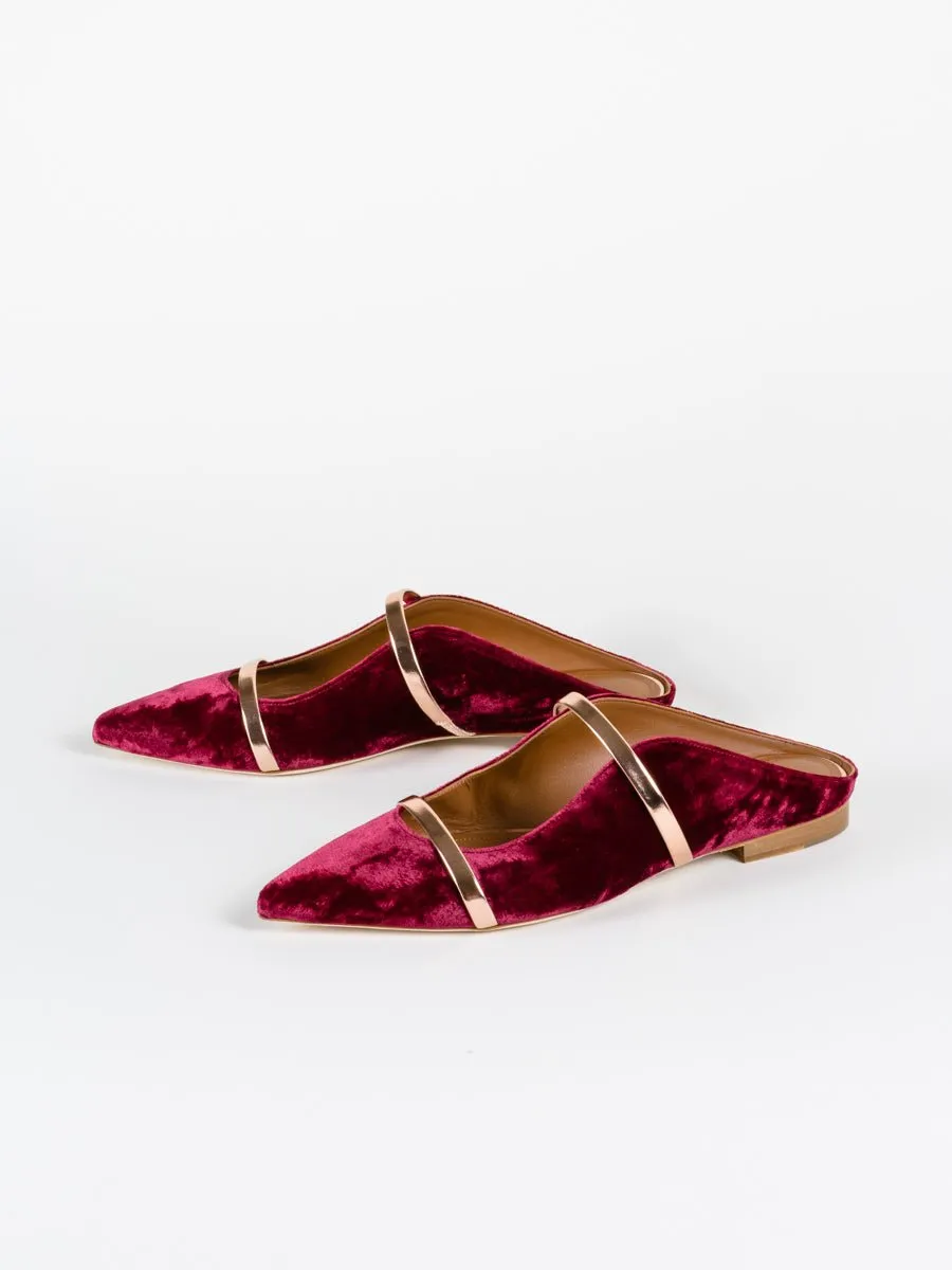 maureen flat - plum/rose gold
