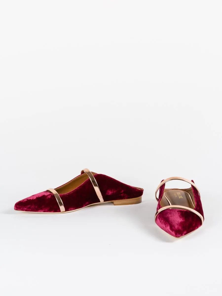 maureen flat - plum/rose gold