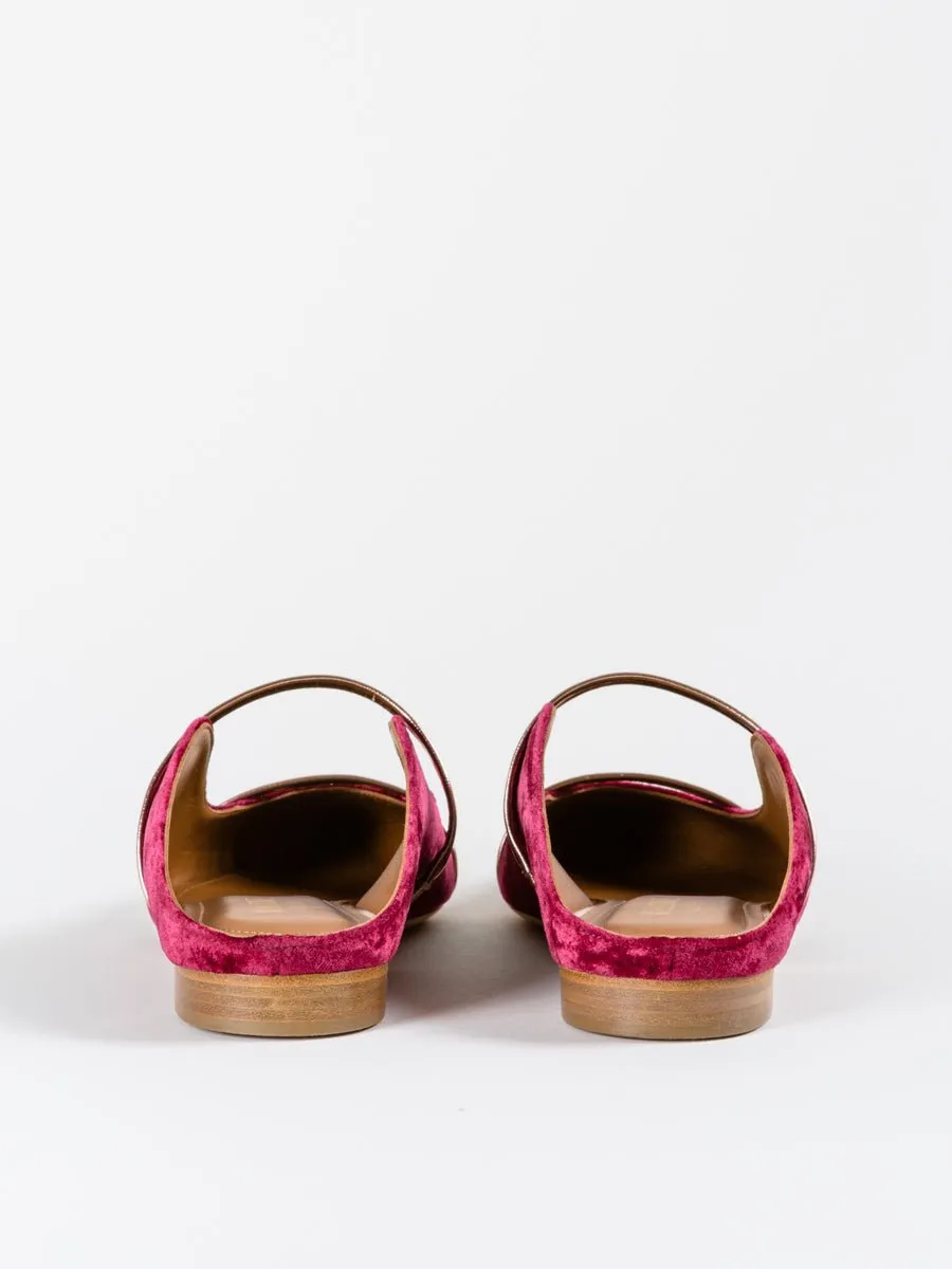 maureen flat - plum/rose gold