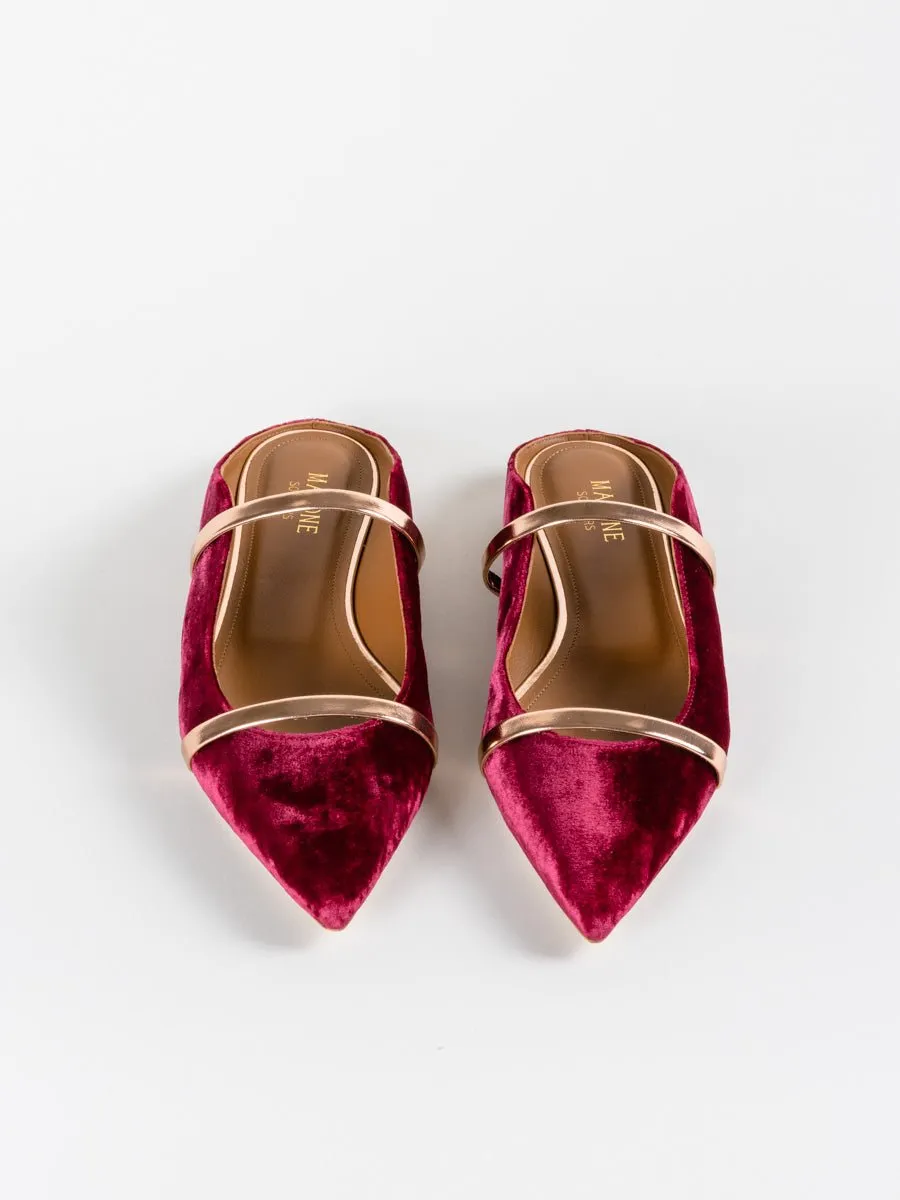 maureen flat - plum/rose gold