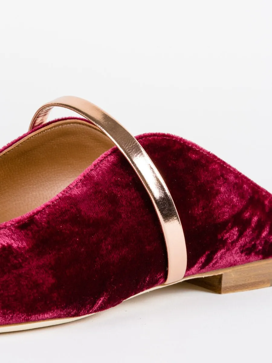 maureen flat - plum/rose gold