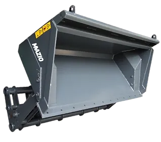 Mazio High Tip (Dump) Bucket SSL | Total Width 1550 to 2150 mm | Capacity (Low Density) 300 to 870 Lts | For Skid Steers
