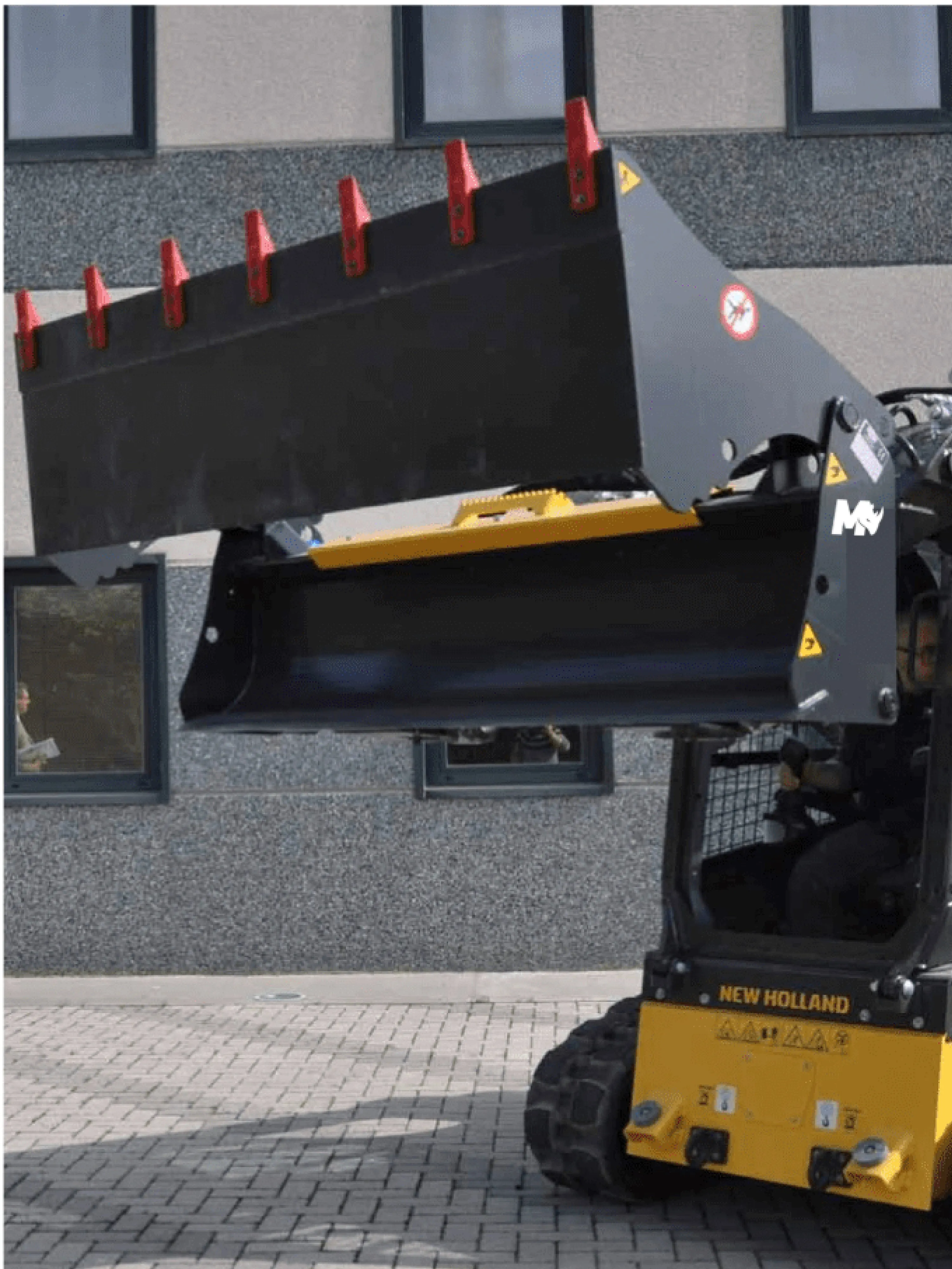 Mazio Multifunctional 4 in 1 Bucket | Width 1400 to 2300 mm | Depth 945 mm | Height 805 mm | For Skid Steer Loaders