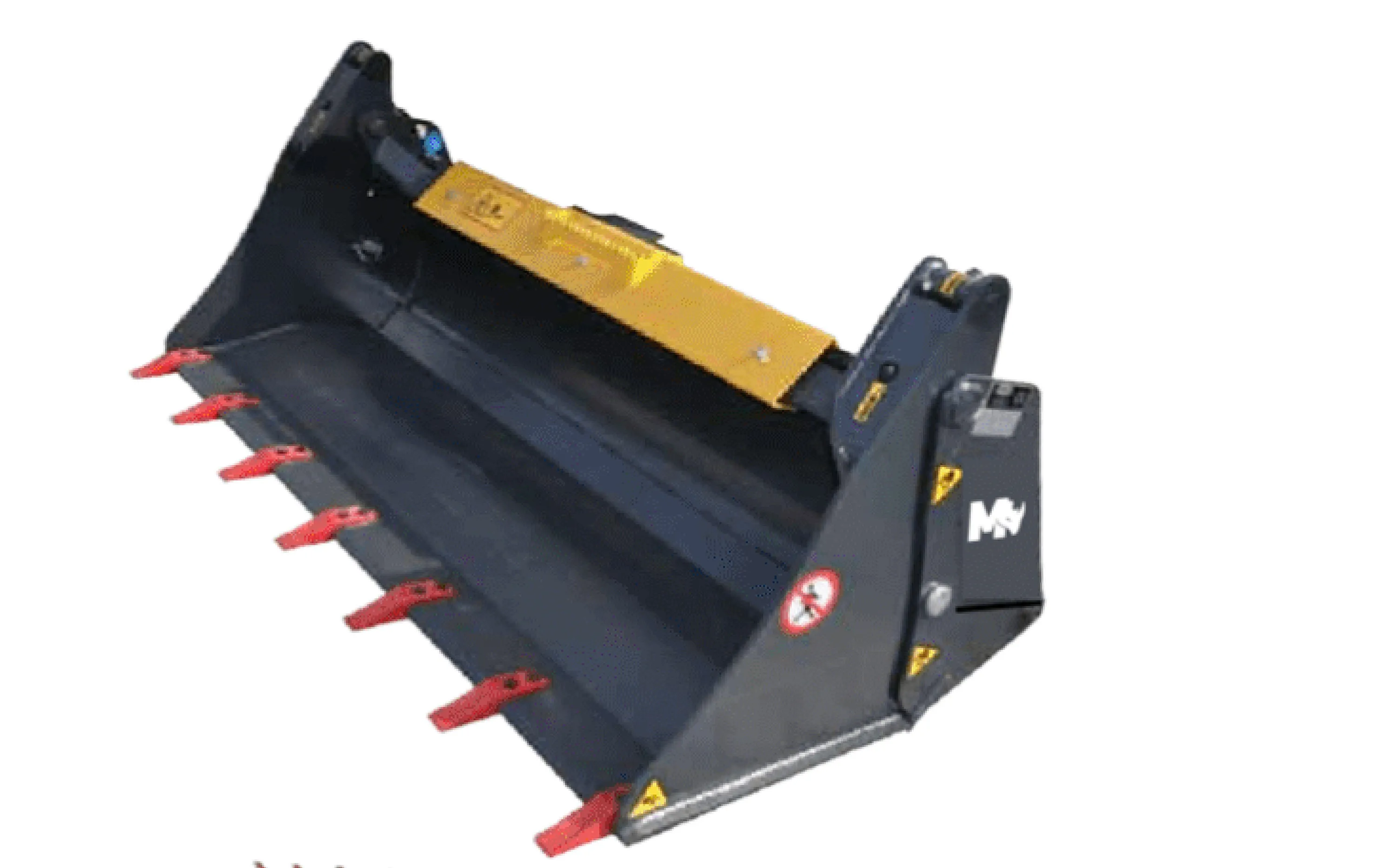 Mazio Multifunctional 4 in 1 Bucket | Width 1400 to 2300 mm | Depth 945 mm | Height 805 mm | For Skid Steer Loaders