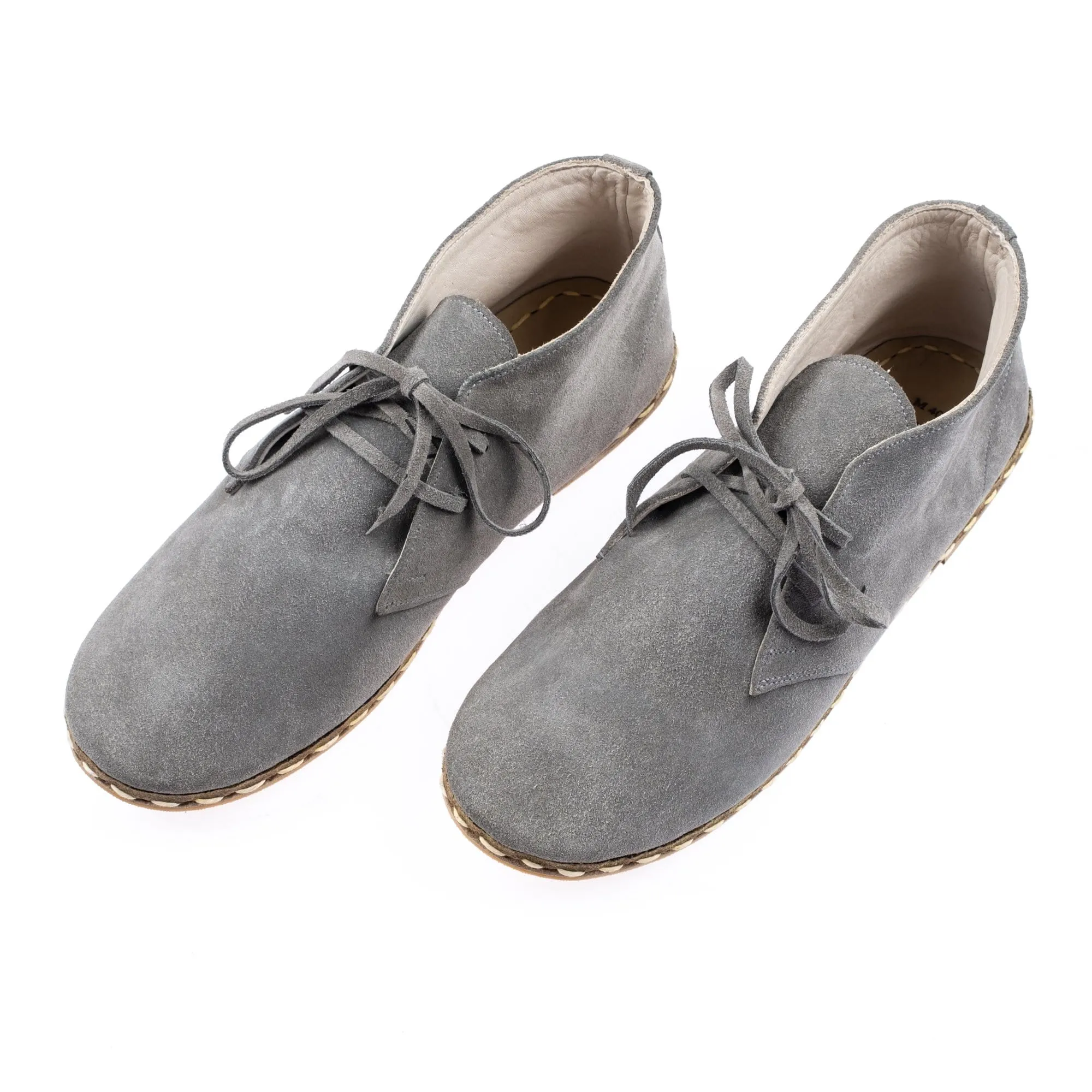 Men's Gray Boots From Atlantis Handmade Shoes