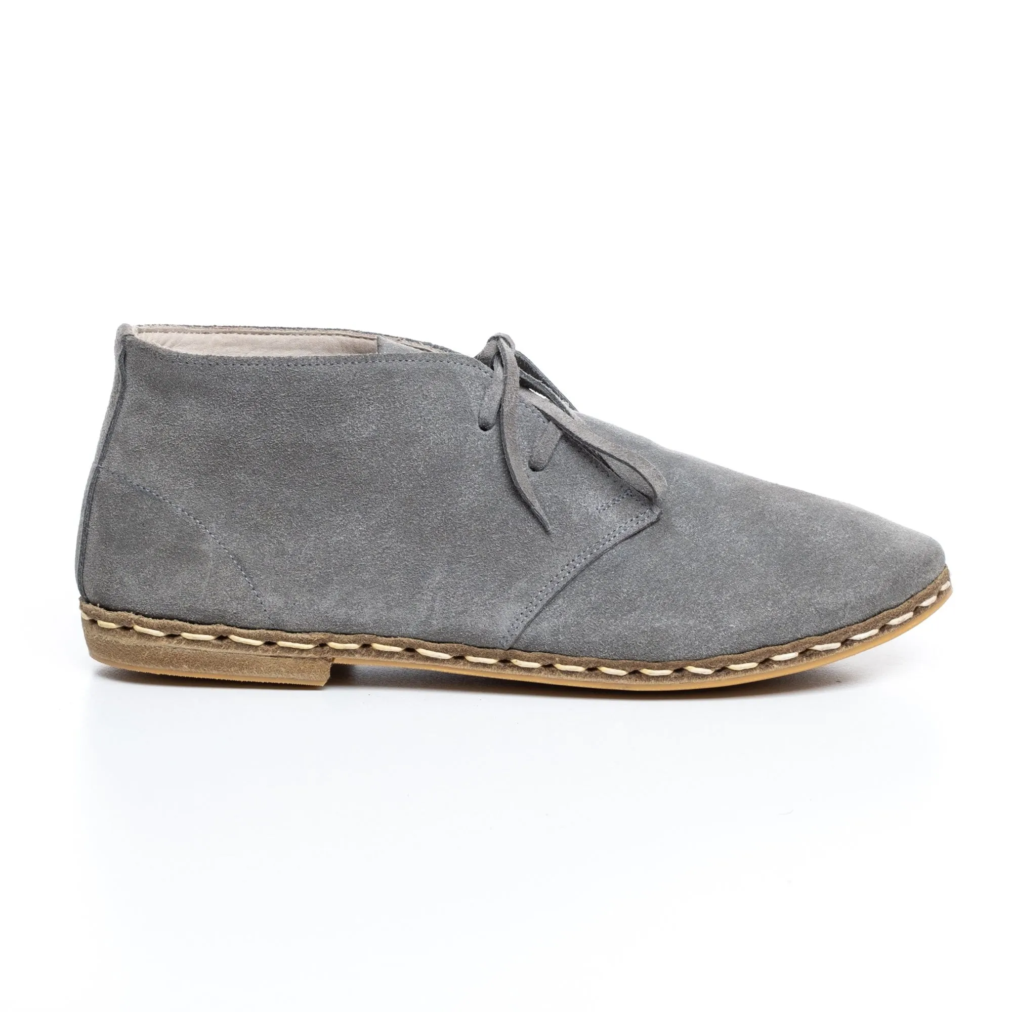 Men's Gray Boots From Atlantis Handmade Shoes