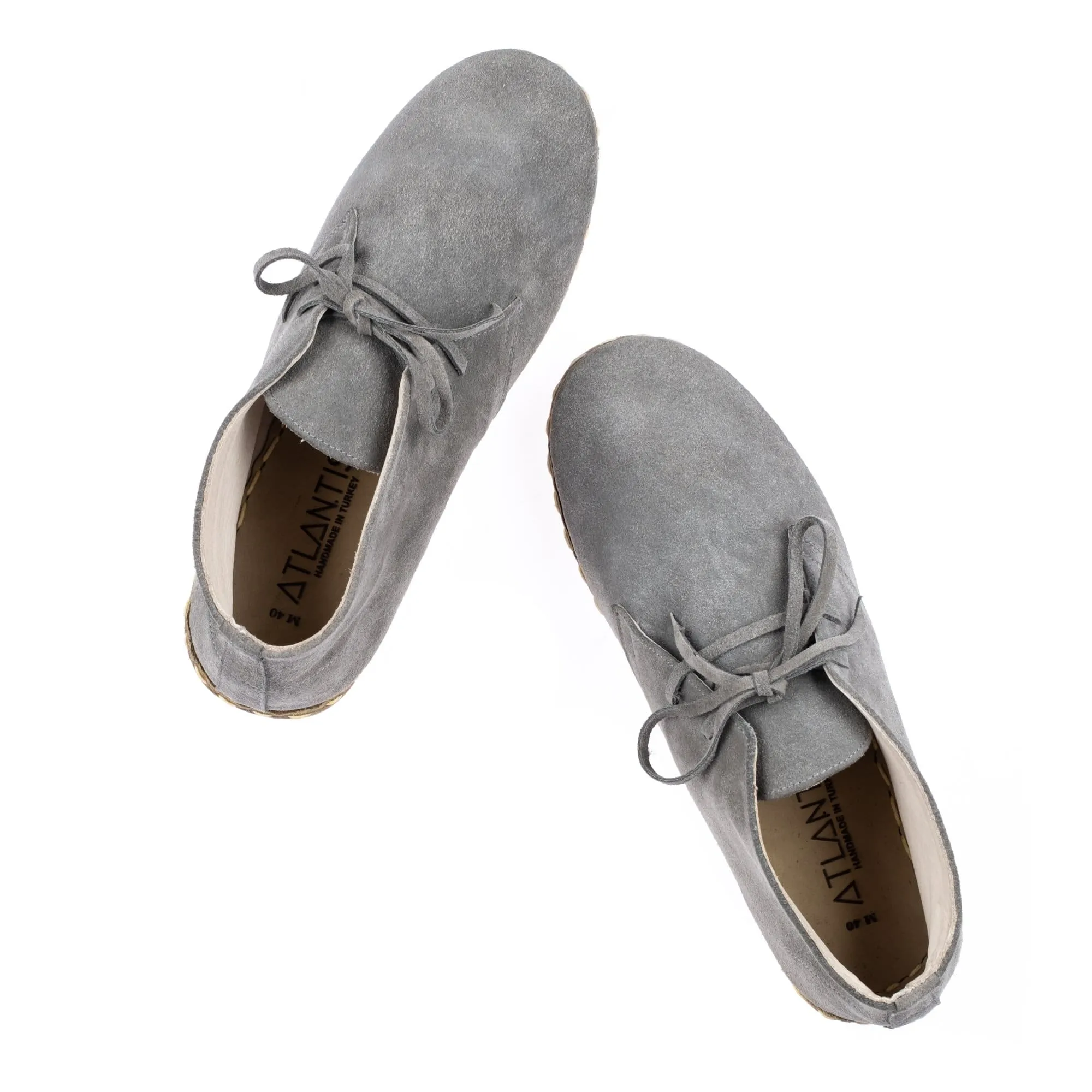 Men's Gray Boots From Atlantis Handmade Shoes