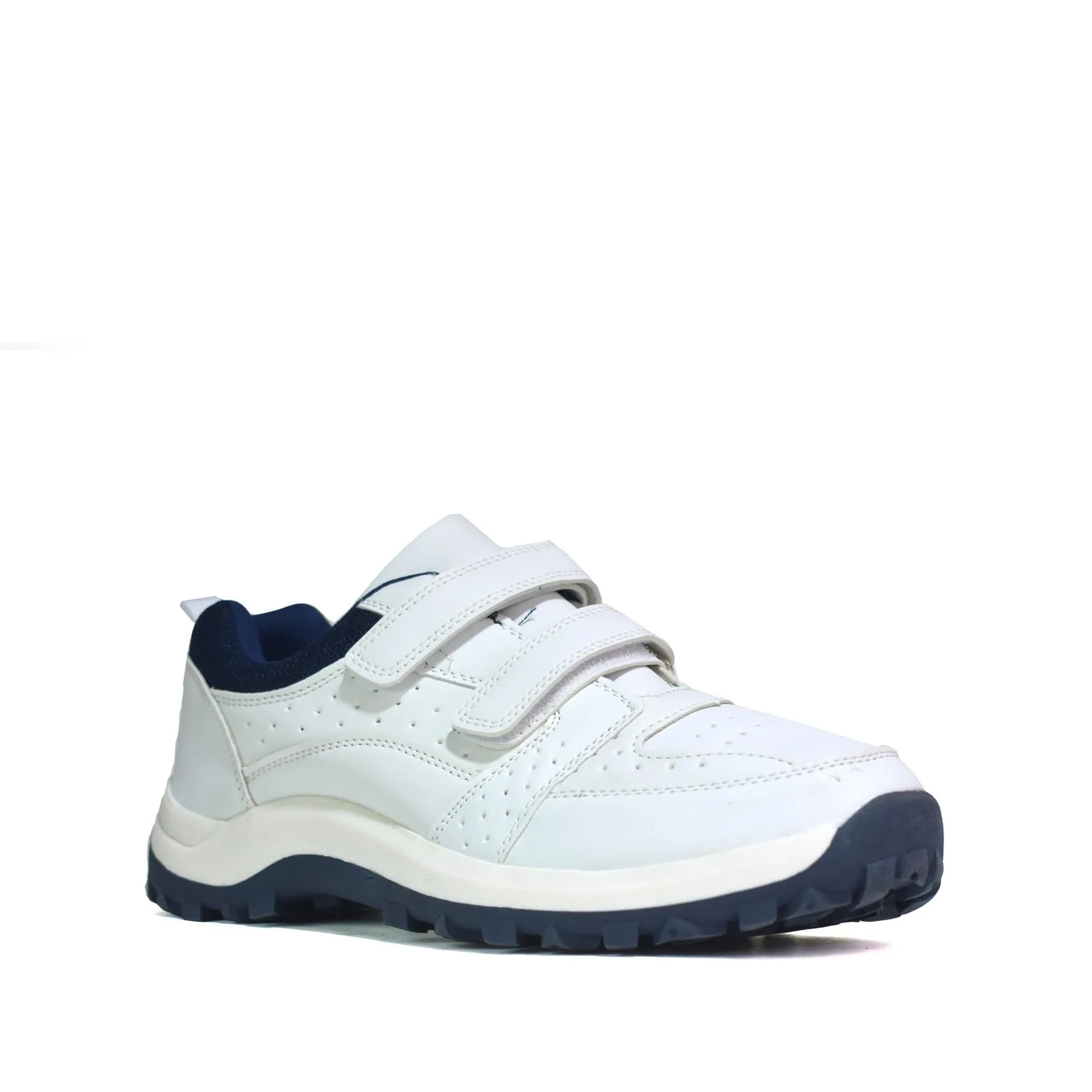 Men's Touch Fastening Trainers White PU