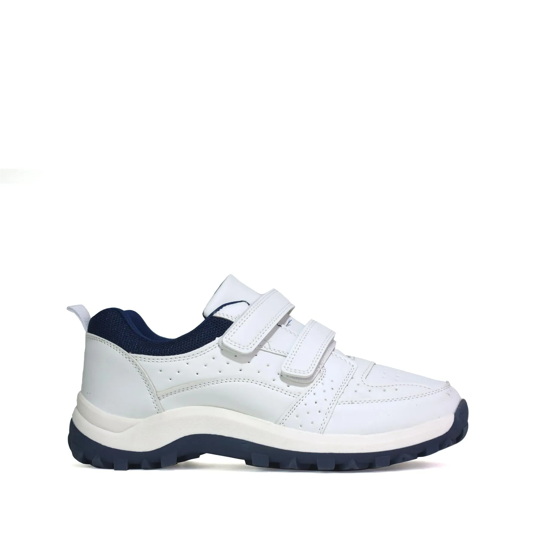 Men's Touch Fastening Trainers White PU