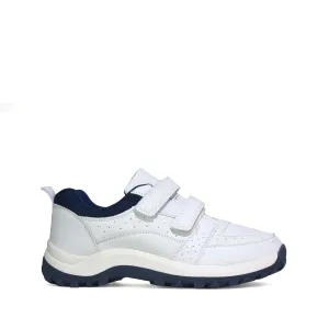 Men's Touch Fastening Trainers White PU
