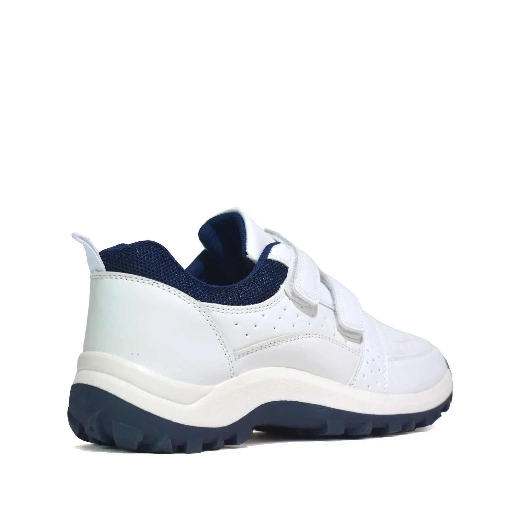 Men's Touch Fastening Trainers White PU