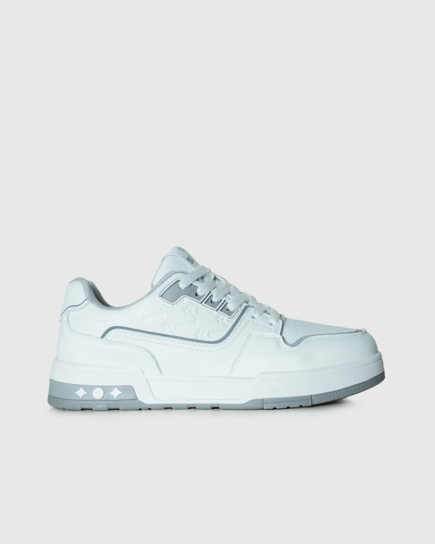 Mens Troy - Low Cut Textured PU Sneaker