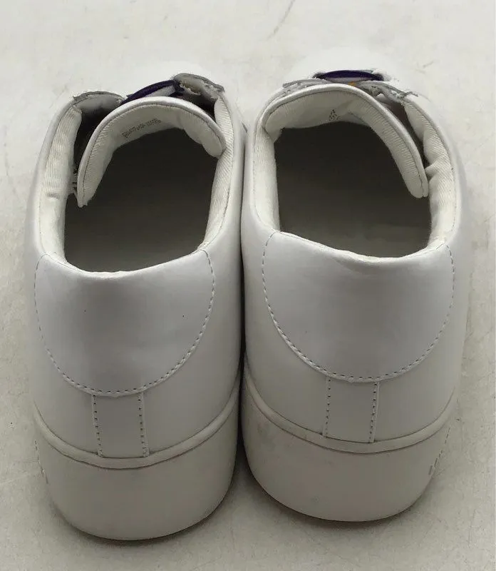Michael Kors Women's Cameron Optic White Leather Athletic Shoes - Size 11M