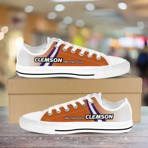#MoreTigerPushUps Clemson Fan Classic Canvas Tennis Shoes