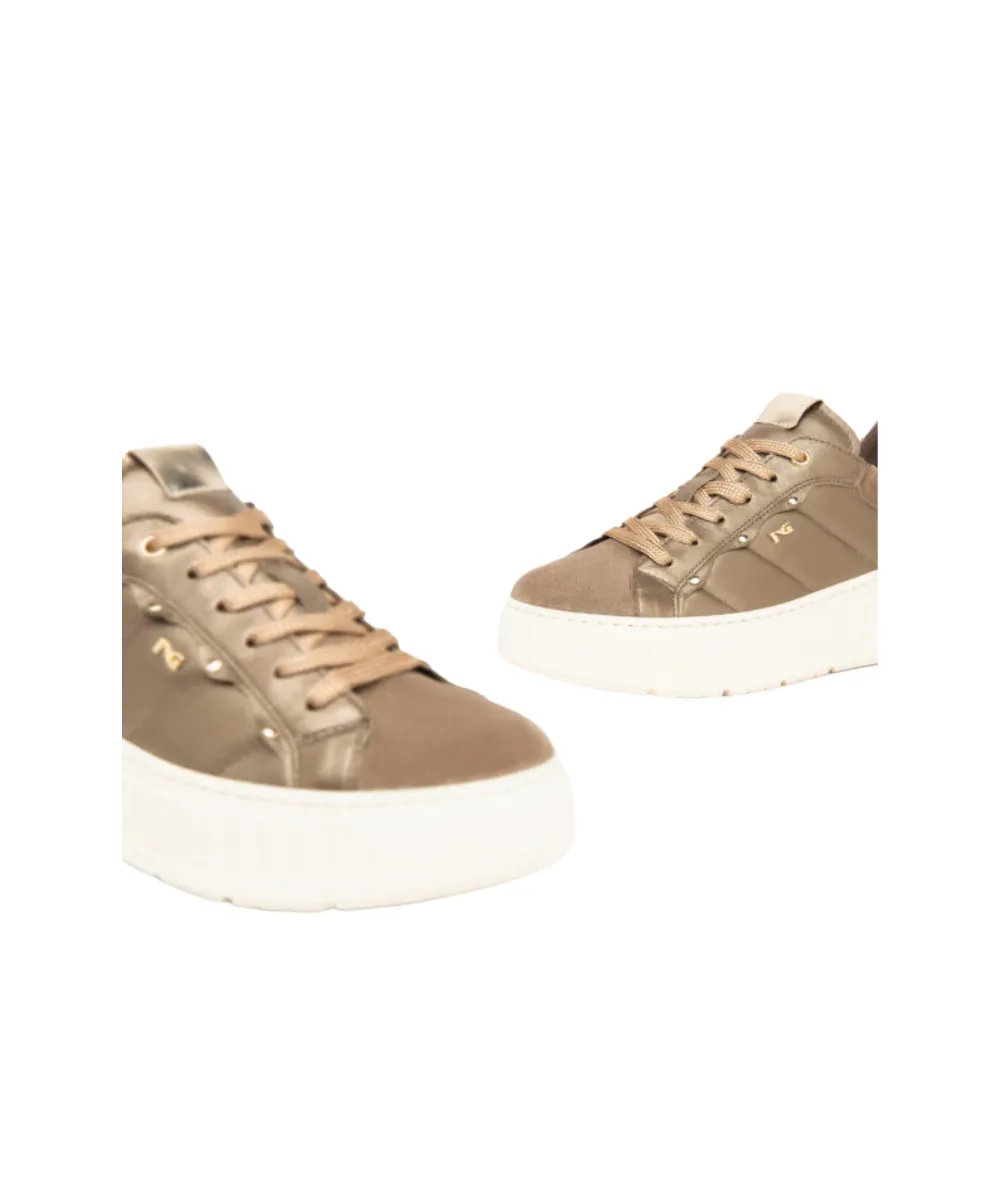 NERO GIARDINI TRAINERS IN GOLD