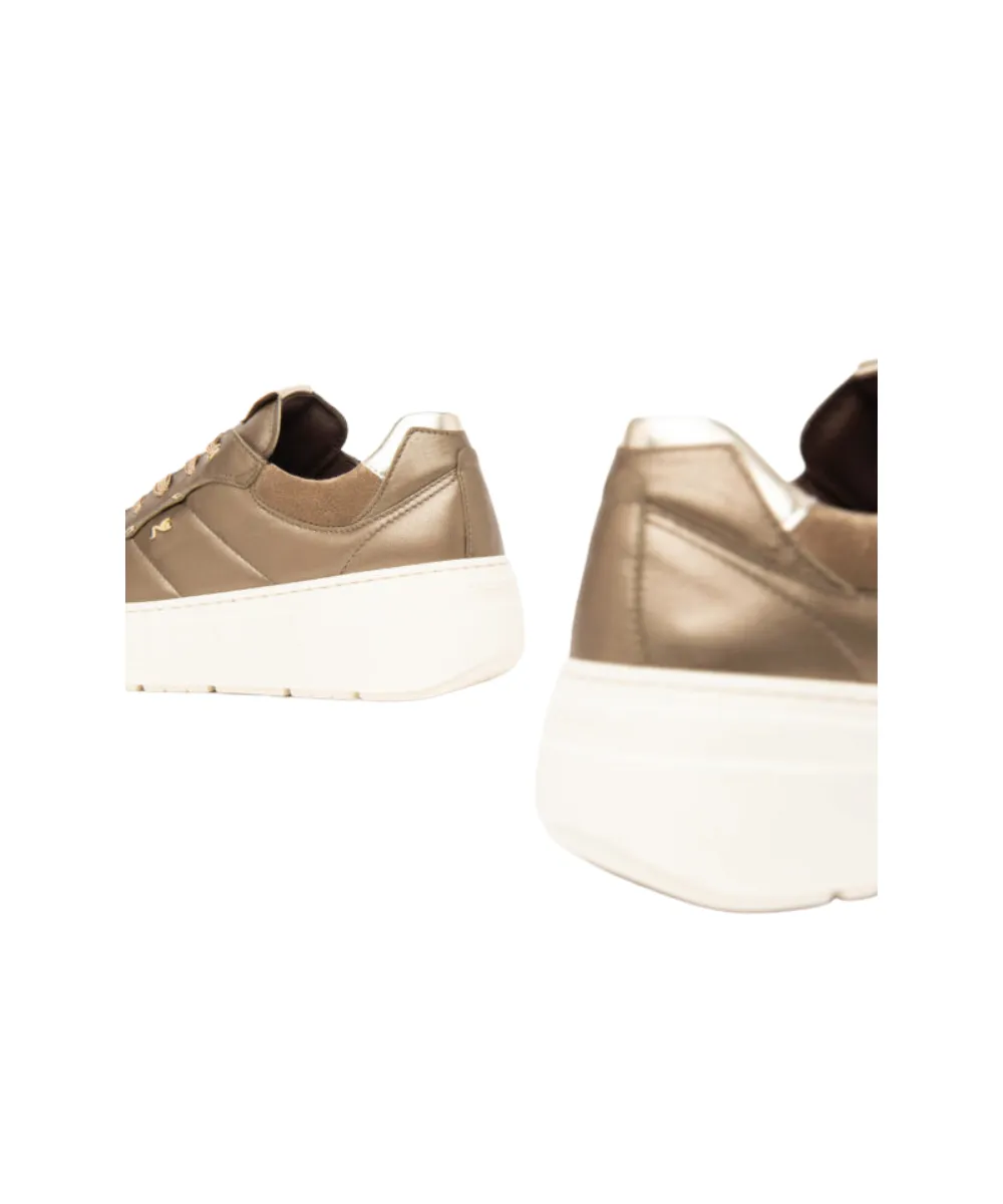 NERO GIARDINI TRAINERS IN GOLD