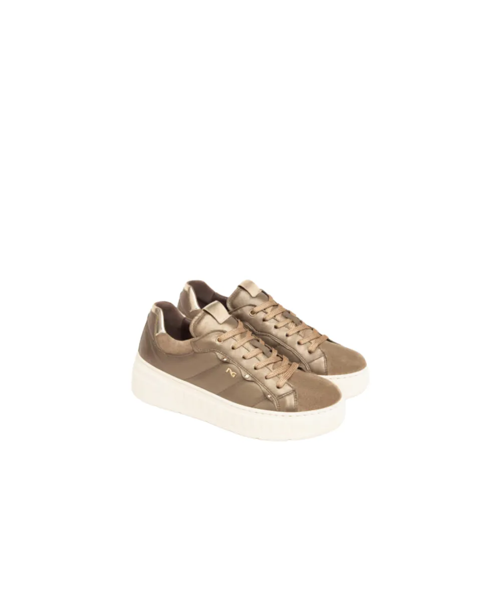 NERO GIARDINI TRAINERS IN GOLD