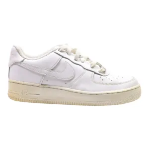 NIKE Air Force 1 2014 Sneaker Trainers White Leather Girls UK 5.5