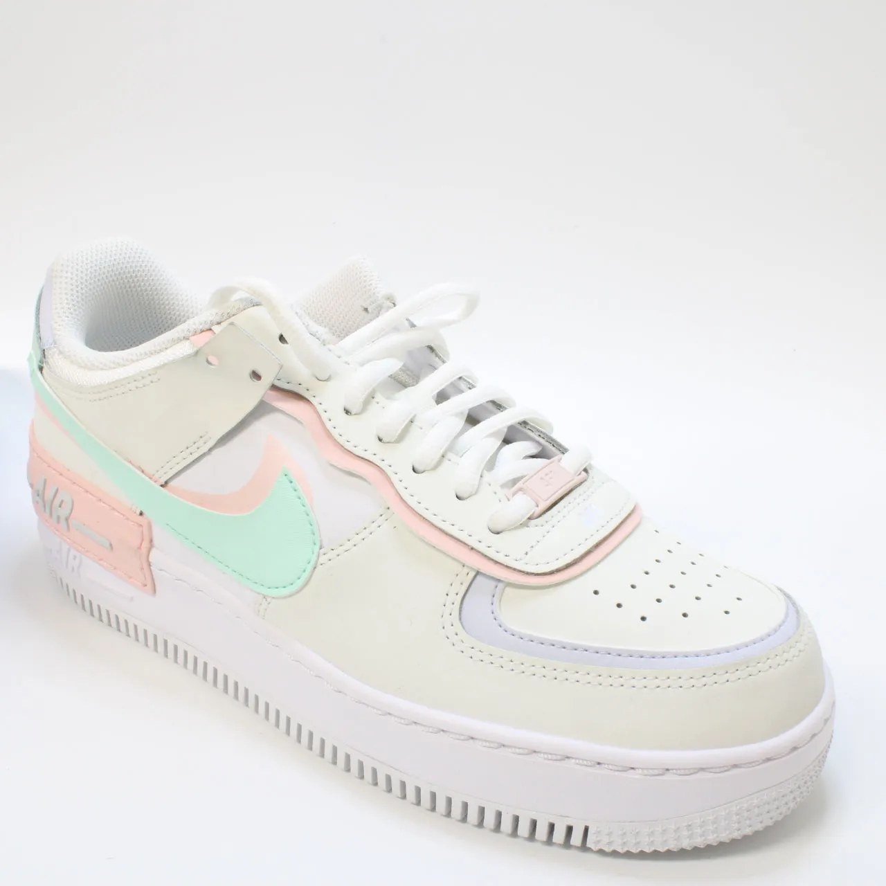 Nike Air Force 1 Shadow White Atmosphere Mint Foam Football Grey Uk Size 7