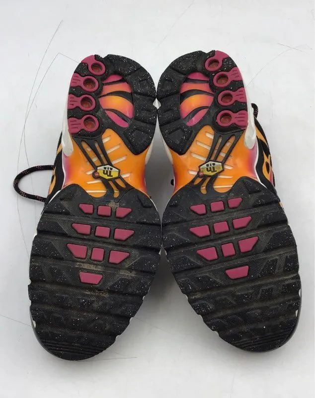 Nike Girls Air Max Plus DX9264-001 Black Pink Lace-Up Athletic Shoes - Size 7