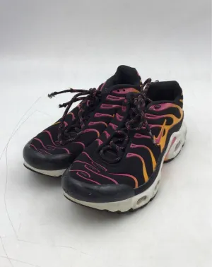 Nike Girls Air Max Plus DX9264-001 Black Pink Lace-Up Athletic Shoes - Size 7