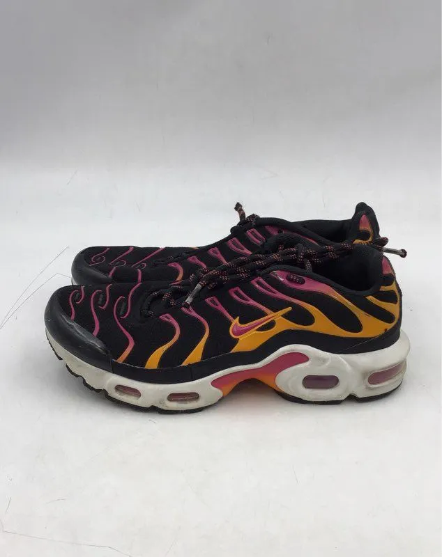 Nike Girls Air Max Plus DX9264-001 Black Pink Lace-Up Athletic Shoes - Size 7
