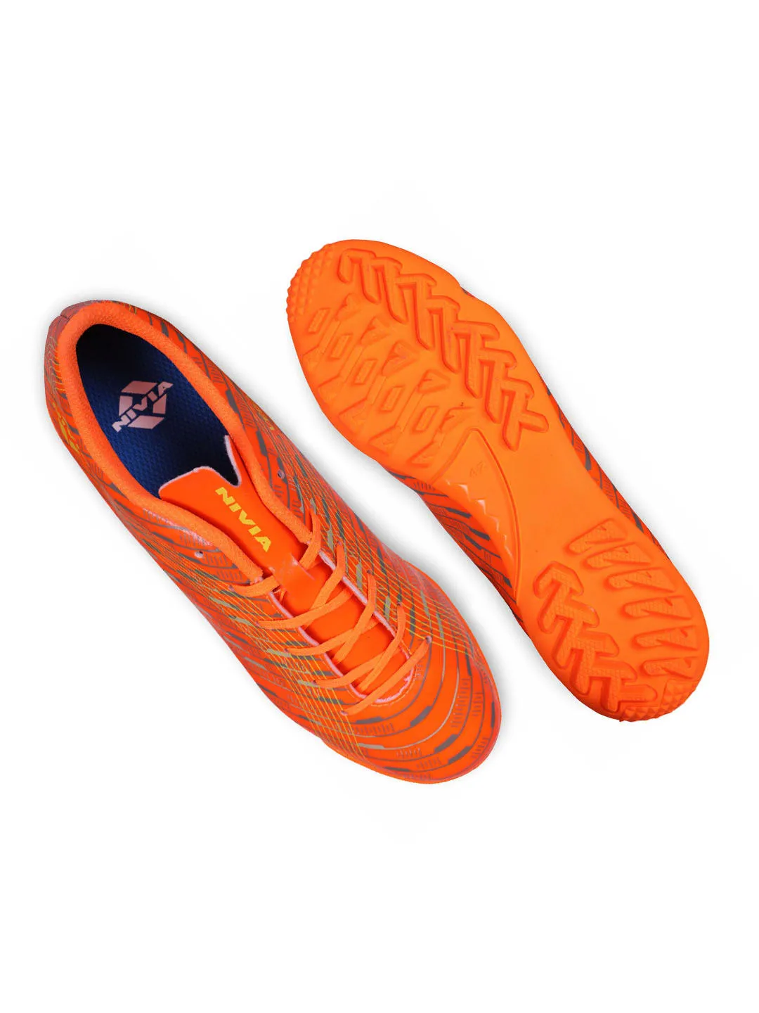 Nivia Vega Football Shoes Orange