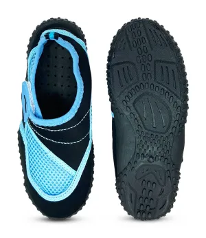 NORTY Girls 11-4 Black-Blue 2 Watershoe 38797K